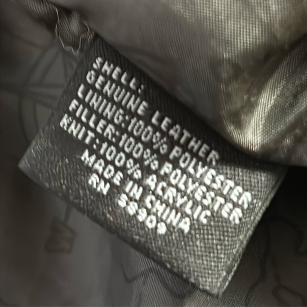 Roundtree & Yorke bomber aviator Black Leather jacket Sz S - Picture 4 of 11